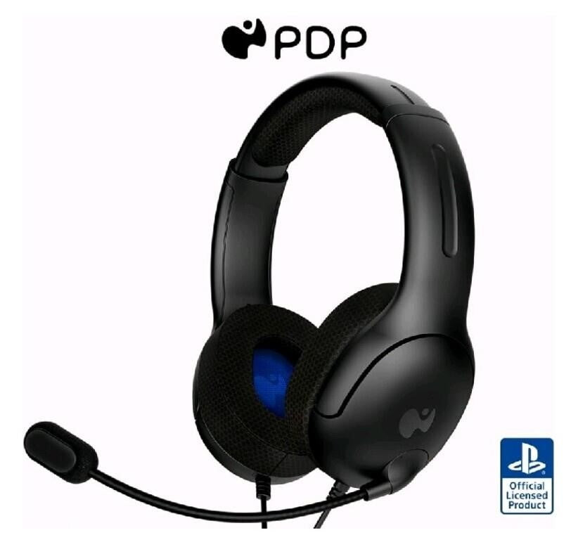 PDP Airlite Gaming Wired Stereo Headset for PlayStation 4 (Black)