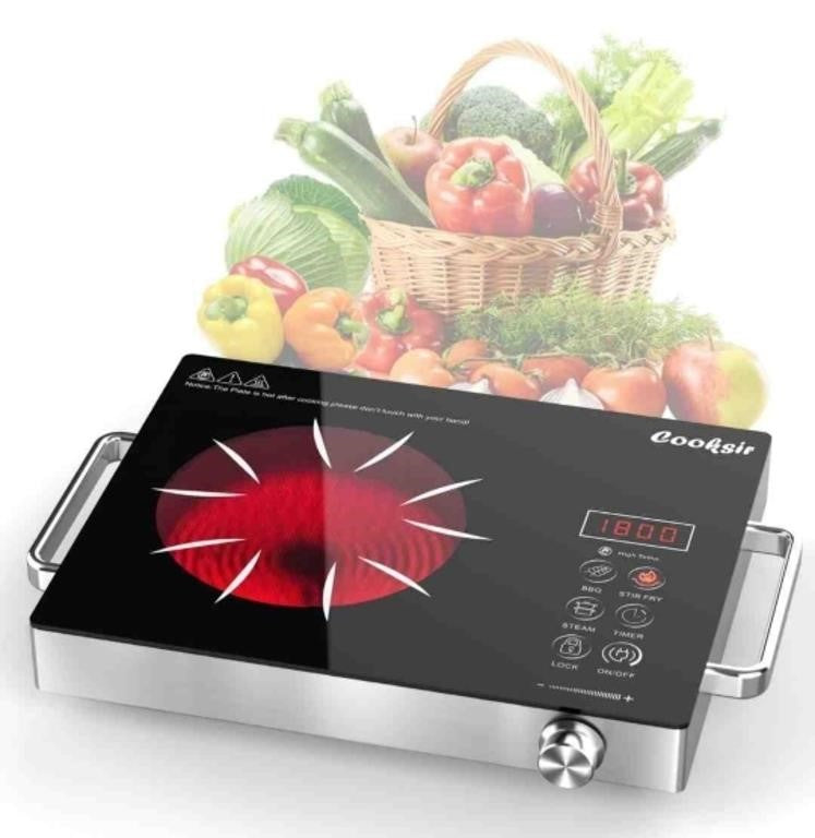 Cooksir Single Burner Electric Cooktop - 110V