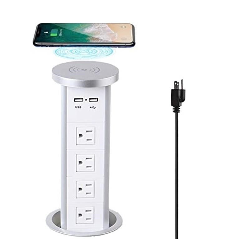 ZESHAN Wireless Charger Pop Up Power Outlet for Ki