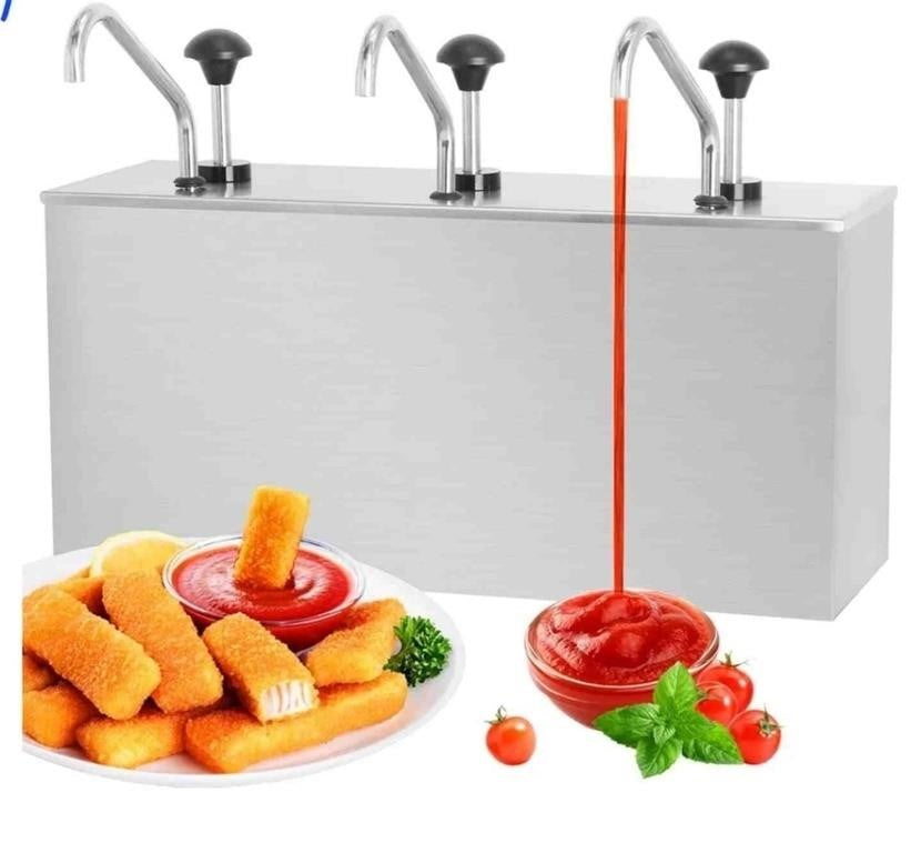 Stainless Steel Sauce Dispenser Pump Commercia
