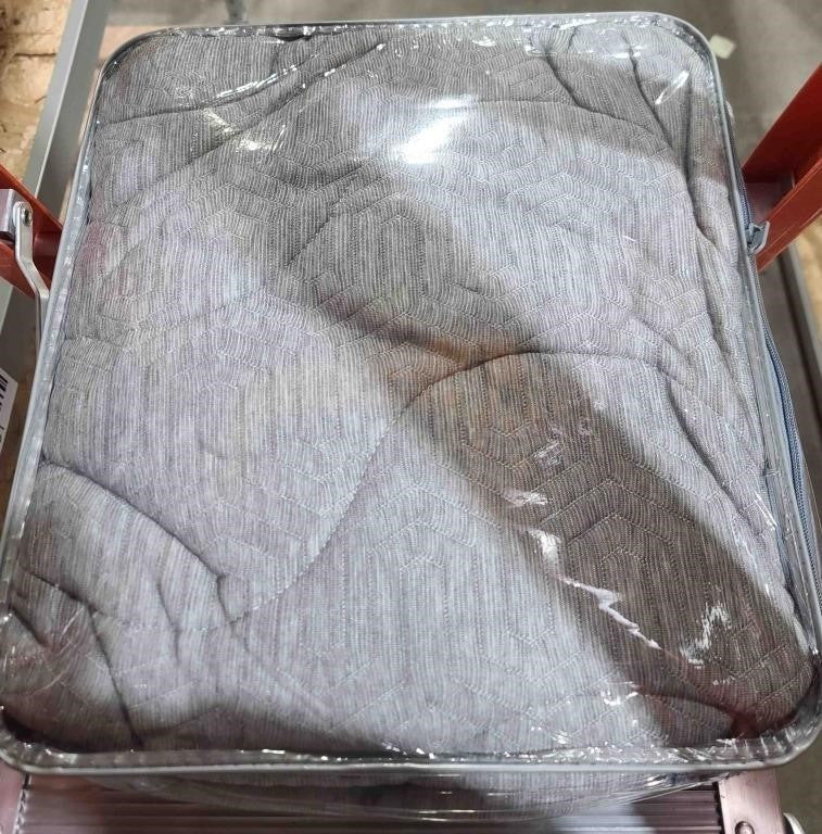 Bamboo Charcoal Fiber Mattress Pad Twin, Grey