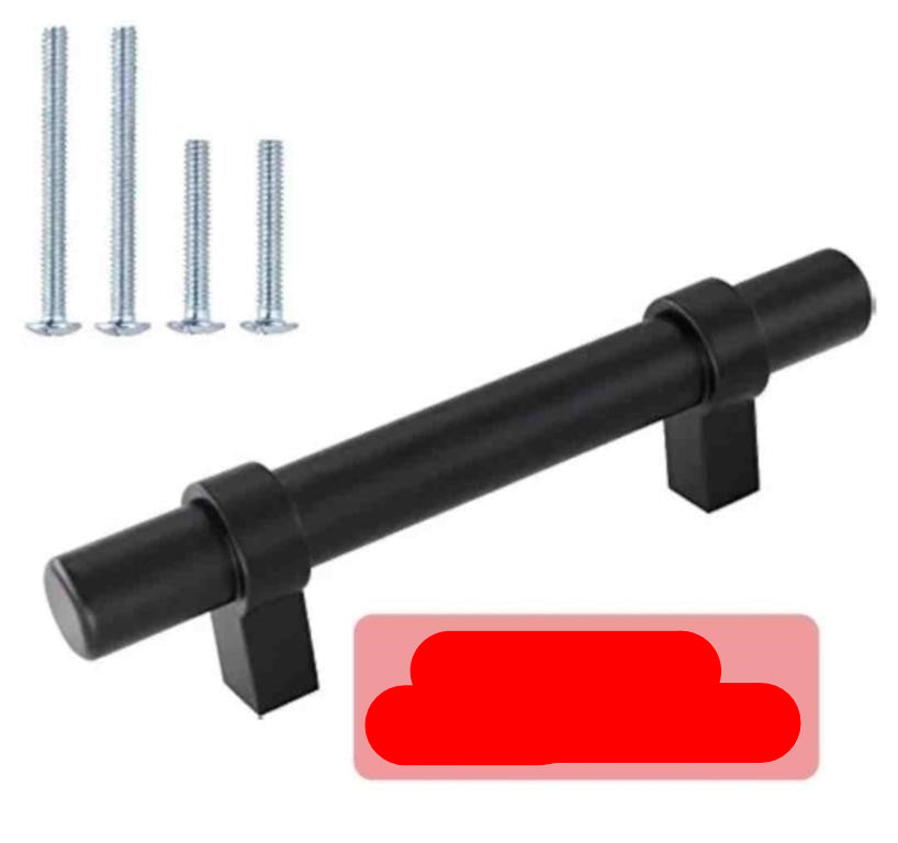 Kitchen Cabinet Handles Pulls-HDT16BK 3IN 10PCS