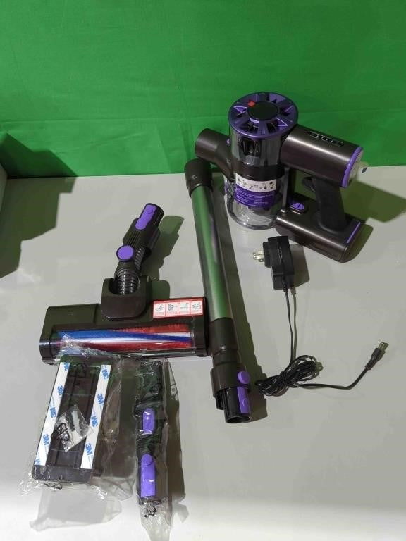 Comvtu Cordless Vacuum Cleaner for Home, 80,000PRM Powerful 4 in 1 Lightweight Stick Vacuum with 2 Adjustable Suctions, Max 40 Mins Runtime, 2600mAh Rechargeable Vacuums, Deep Purple