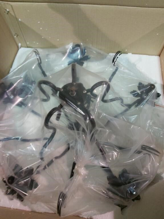 Crystal lighting, Type: DL122/D, 23"X30", BLACK ,