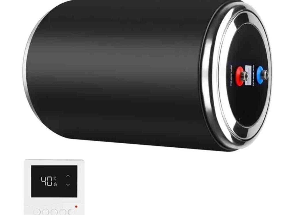 Dual Power Water Heater, 12V DC 200W/120V AC 1500W, 10L, for Caravan Camping US Plug RV Tank Water Heater, Instant for RV, for Camper with Double Power Supply & Remote Controller