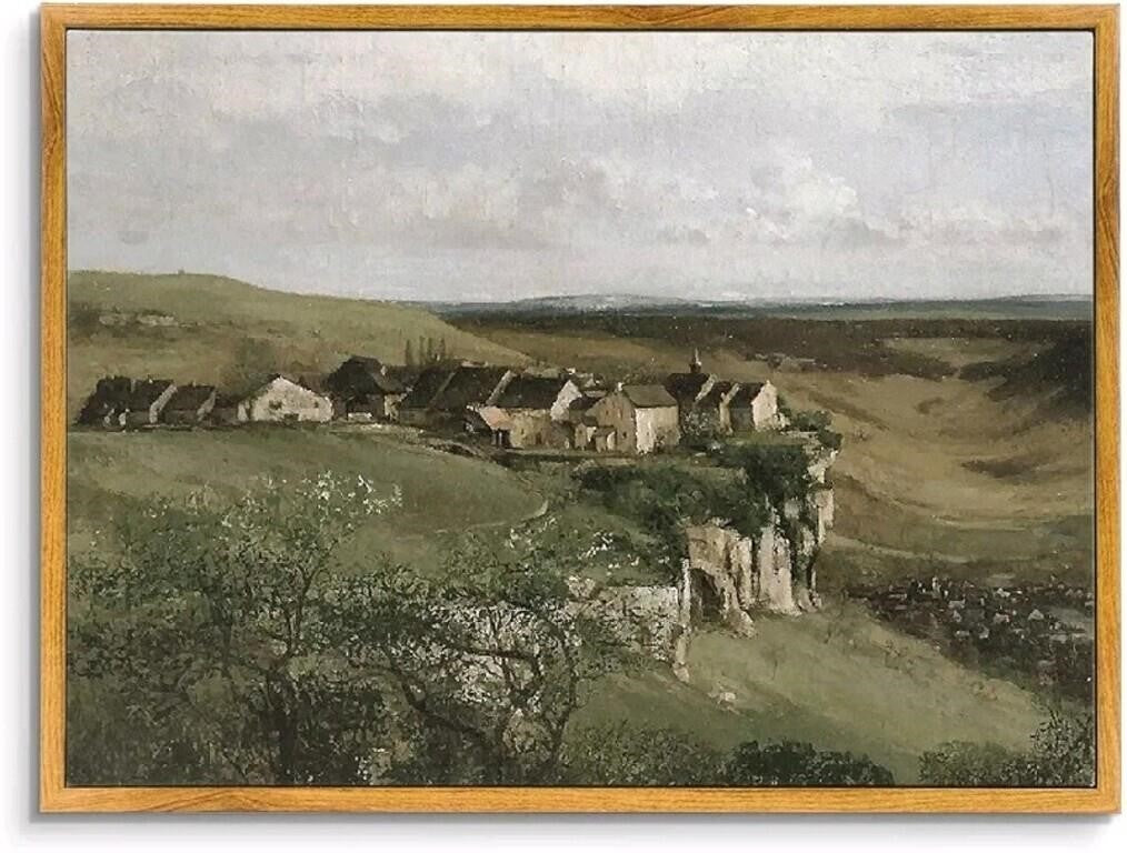 ARPEOTCY Vintage Framed Canvas Wall Art