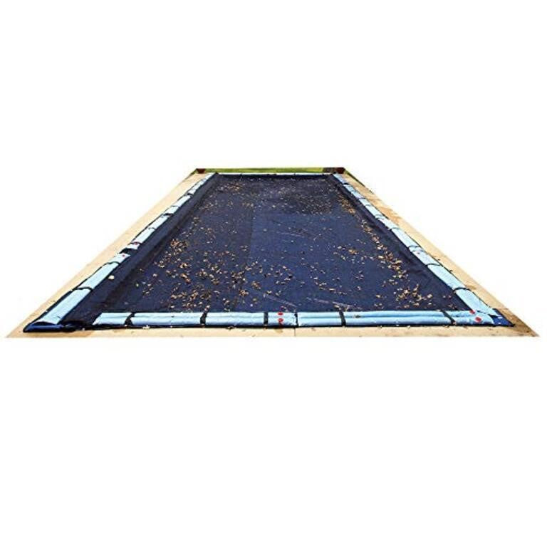 Pool Cover Blue Wave 20-ft x 44-ft Rectangular Leaf