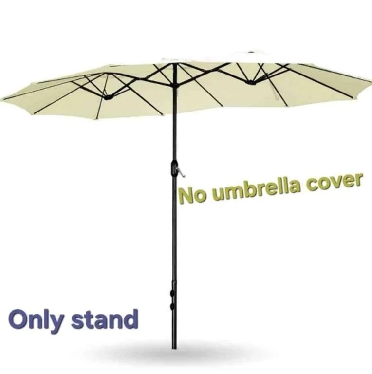 Only Stands - 15ft Patio Umbrella with 12 Sturdy Ribs