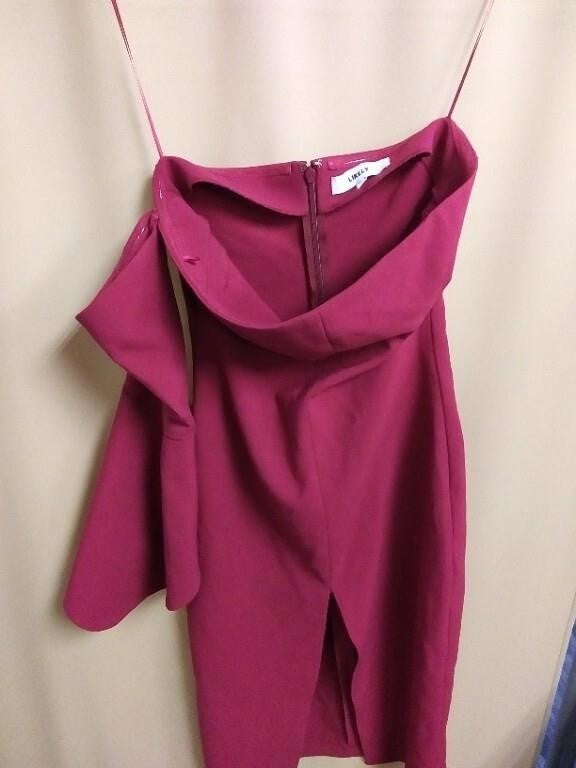 Likely Women's Single Sleeve Dress Size 2 Red