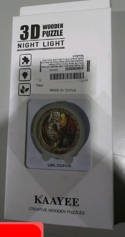 3d wooden puzzle nightlight-led