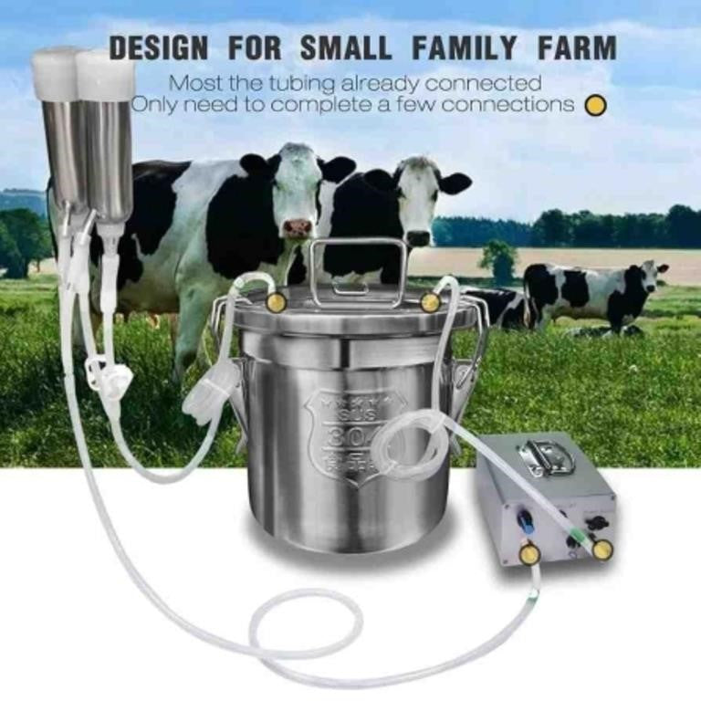 Hantop 12L Cow Milking Machine, Rechargeable