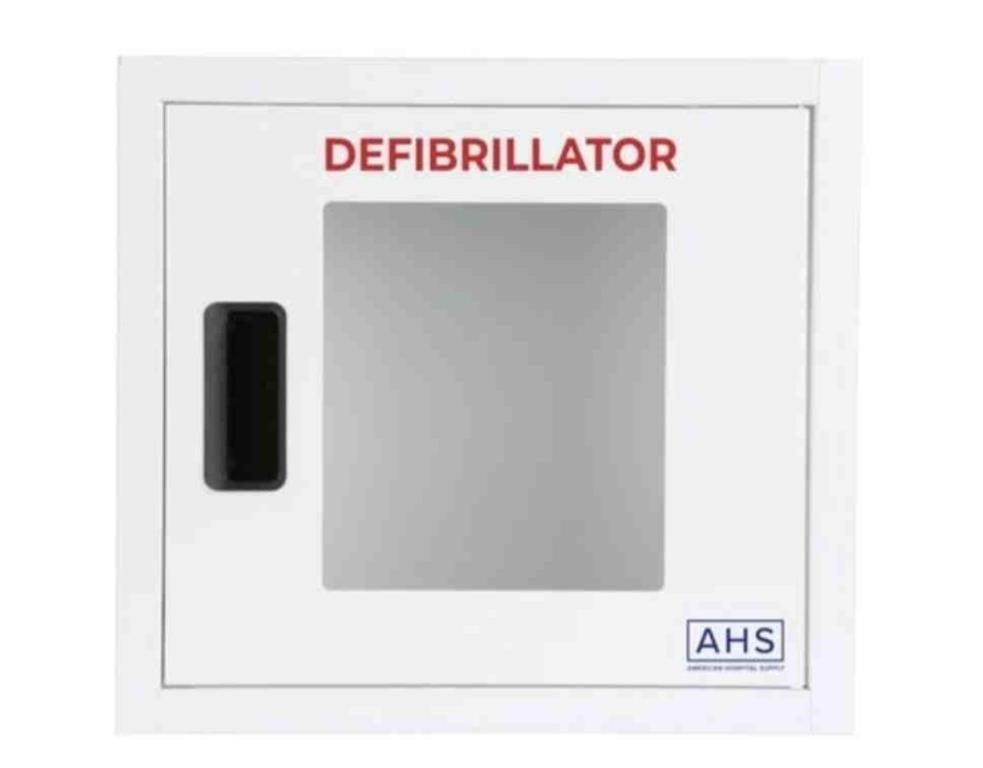 American Hospital Supply AED Wall Cabinet with