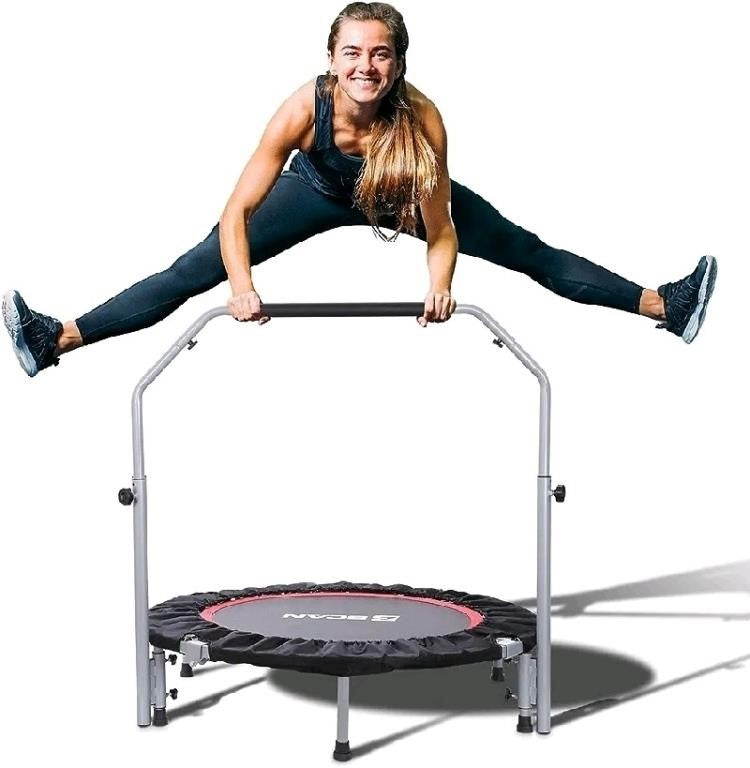 BCAN 40" Foldable Mini Trampoline Max Load 330lbs,