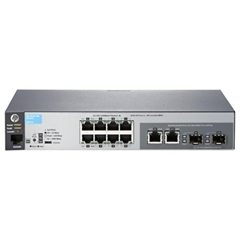 Aruba HP HPE 2530-8G Ethernet Switch - 8 Ports