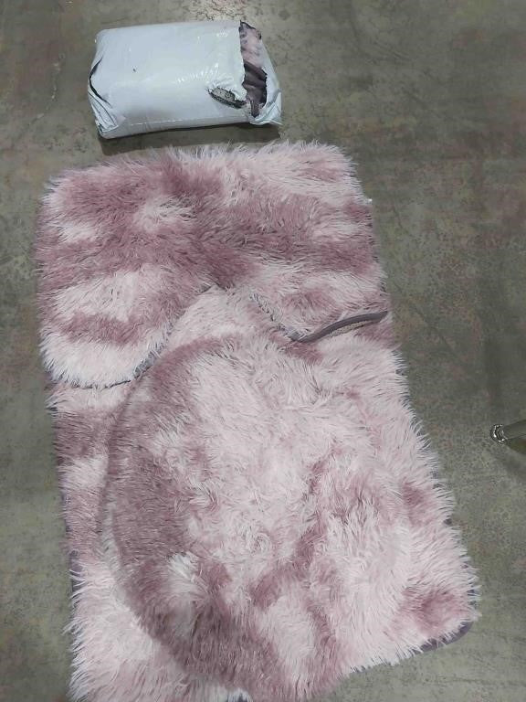 Bathroom Rug set soft Non slip a