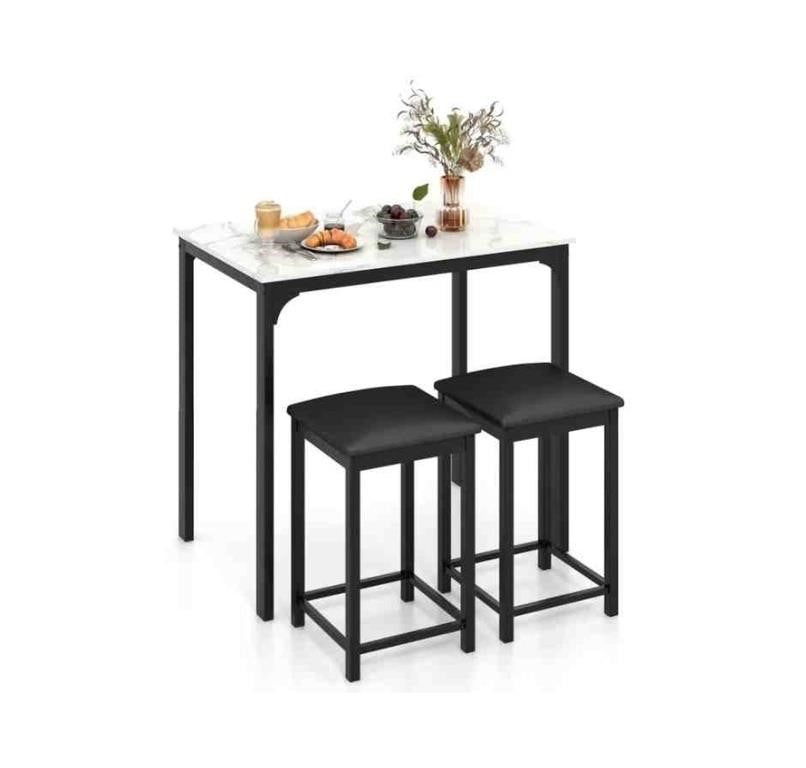 Dining Table Set Metal Bar Table Set