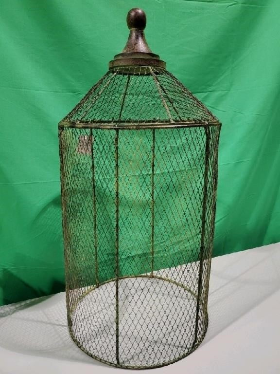 BIRD Beja Home Vintage Tall Chicken Wire Cloche. Gr