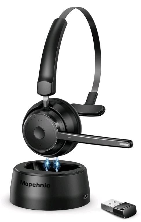 Mopchnic Bluetooth Headset, Wireless Head