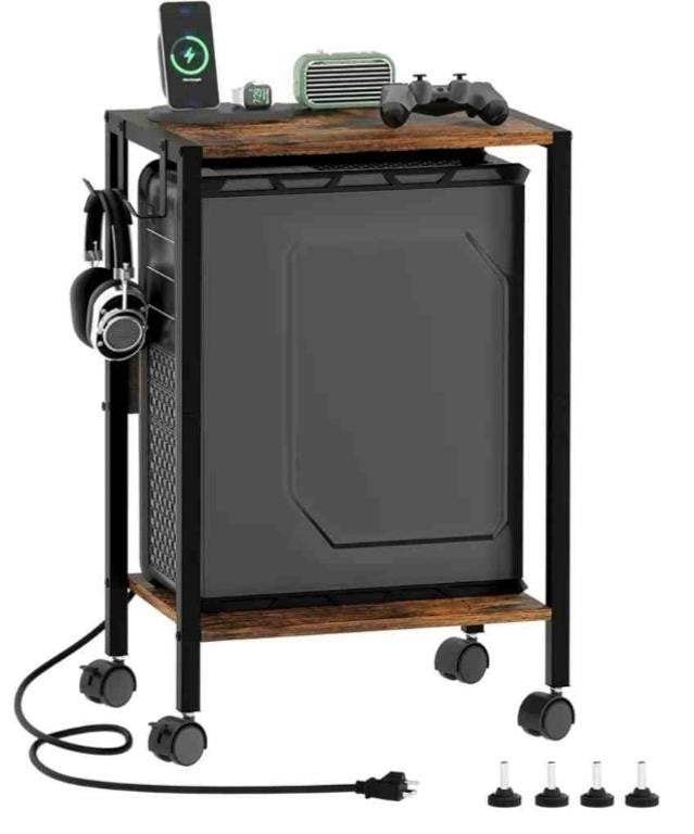 Akxomel 16.5" W Computer Tower Stand with Charging