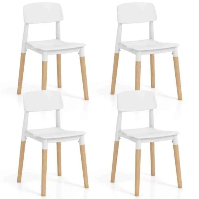 Modern Dining Side Chairs Set of 4 with Ergono
