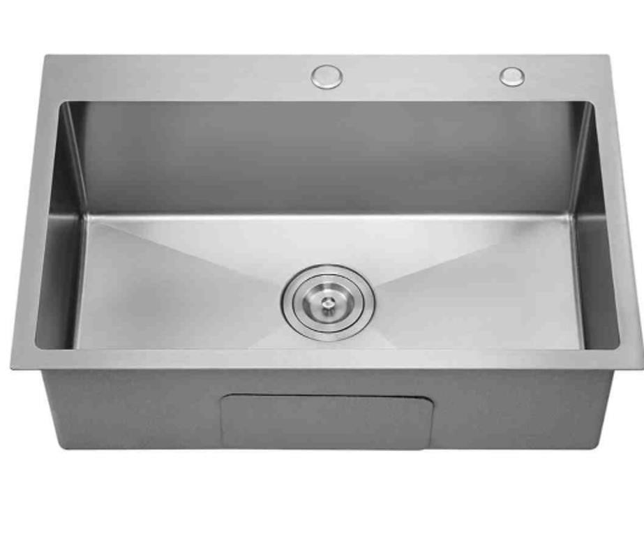 tsibomu 25x18 inch drop-in kitchen sink