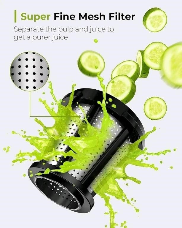 Jocuu Cold Press Juicer Machine with 2-Sp