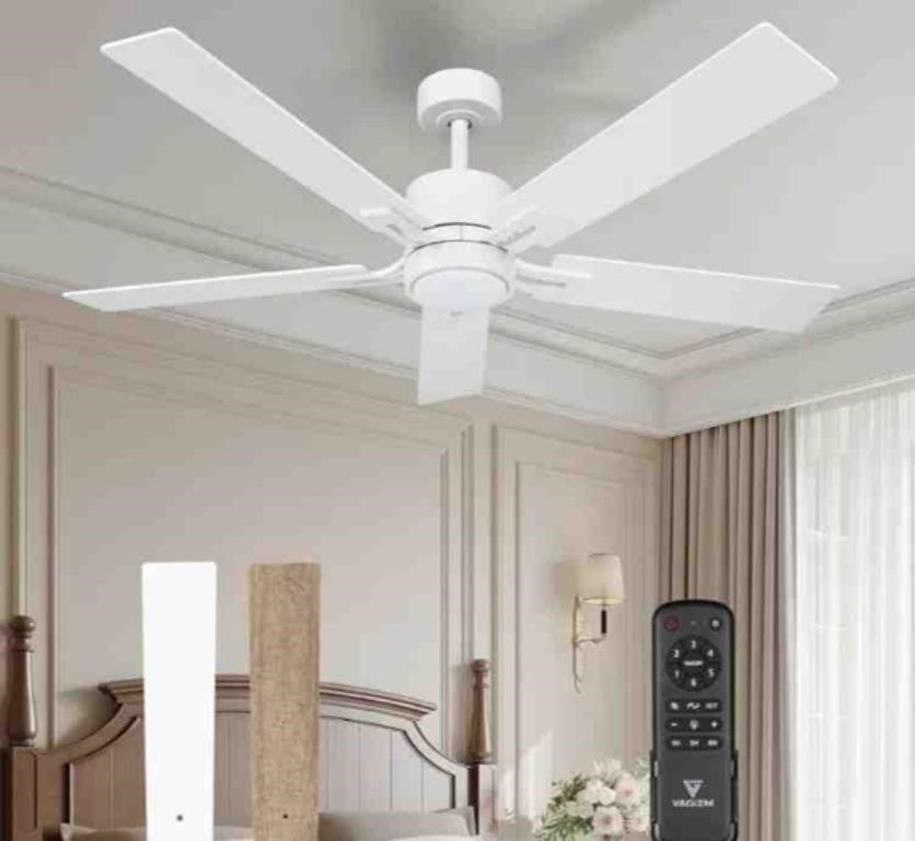 VAGIZM Ceiling Fan 52'' with Light
