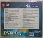 LG DVD-R (DVD Recordable) Box of 9 pack