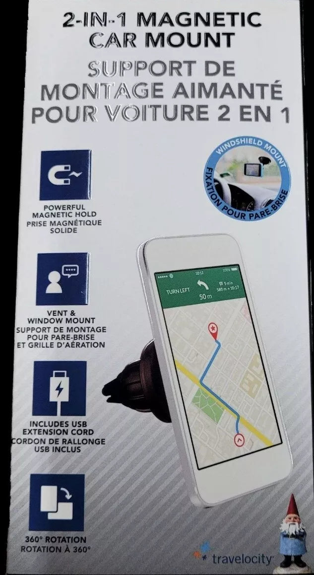 travelocity 2 in 1 magnetic car mount