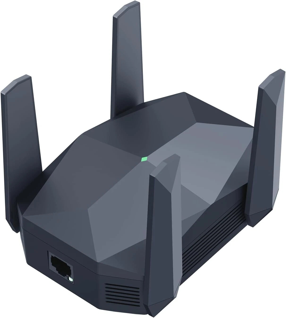 Ingabis WiFi 6 Range Extender Signal Booster with Gigabit Ethernet Port, AX3000 Black