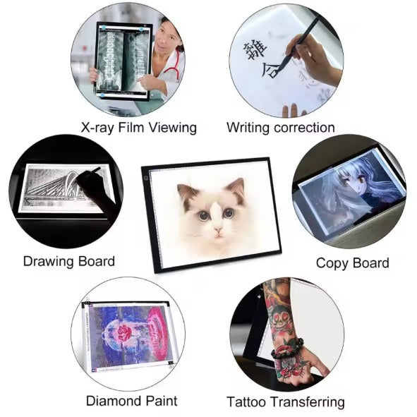A4 Portable USB LED Tracing Light Box Dimmable Brightness Tatto Light Pad