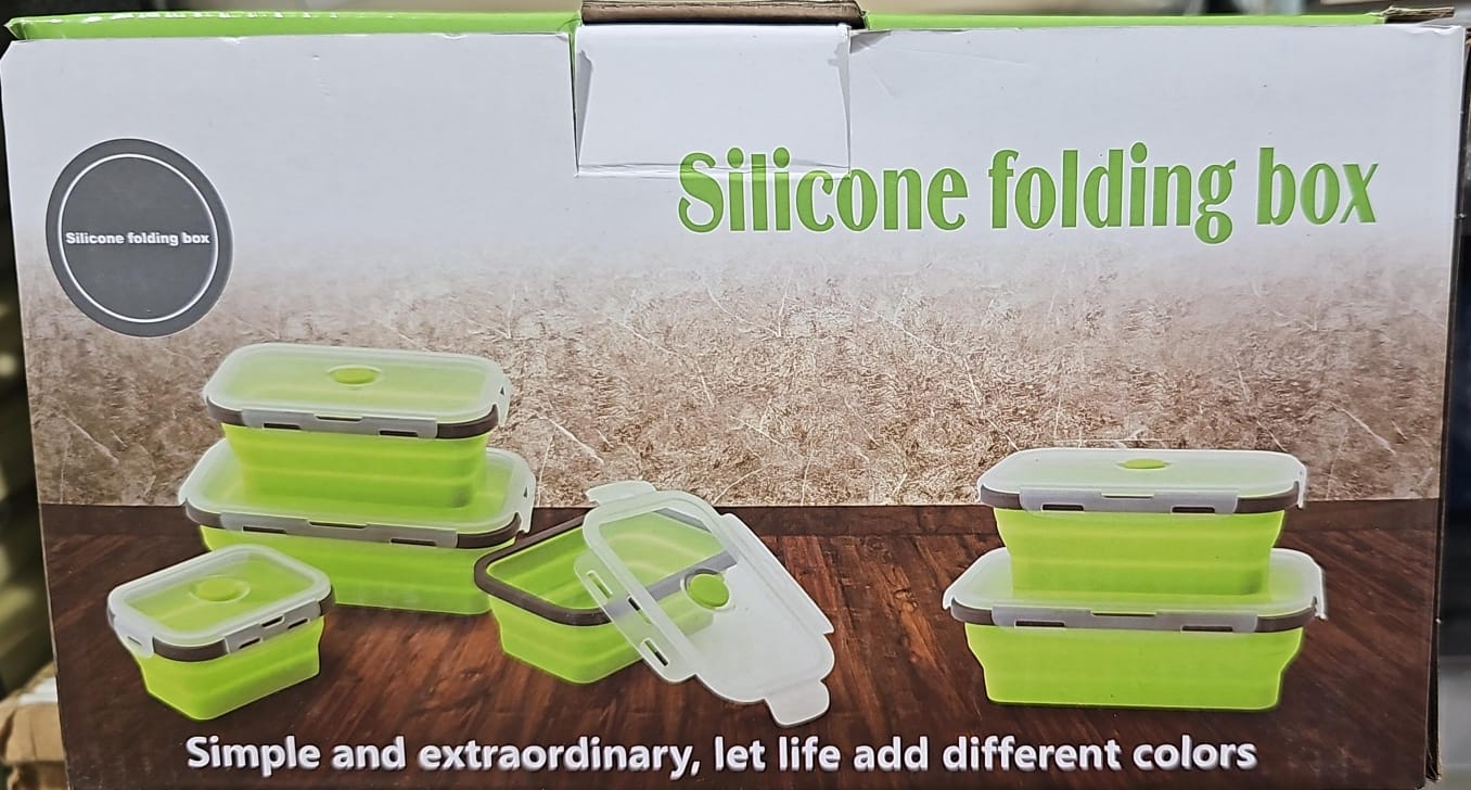 Silicone folding box