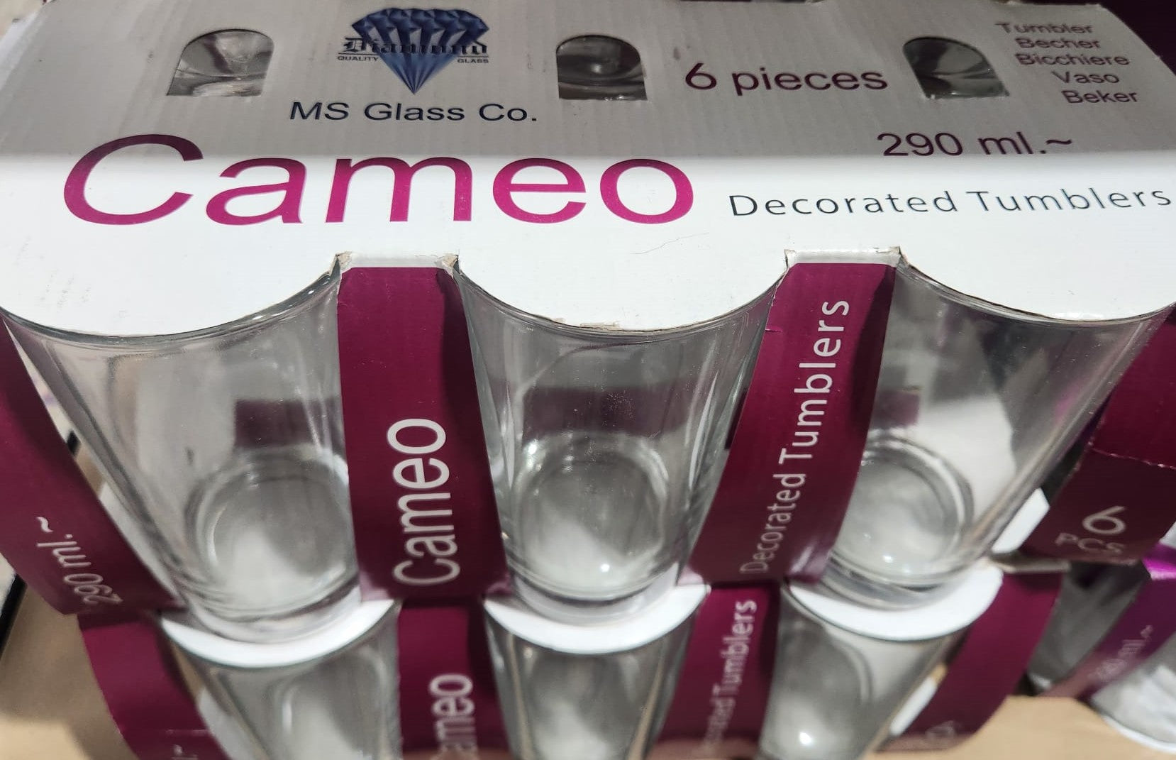 GLASS CAMEO 290ML.