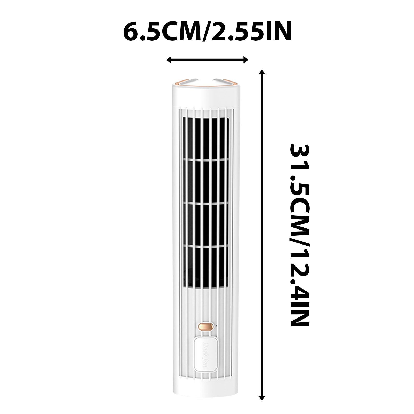 Gifts YYV Remote Control Tower Fan Desktop USB Rechargeable Bladeless Silent Fan with Oscillation