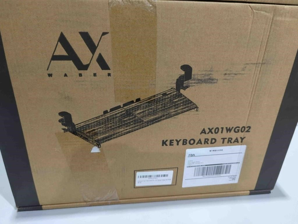 AX WABER Keyboard Tray Under Desk Pull Out, Typing Vintage AX01WG02