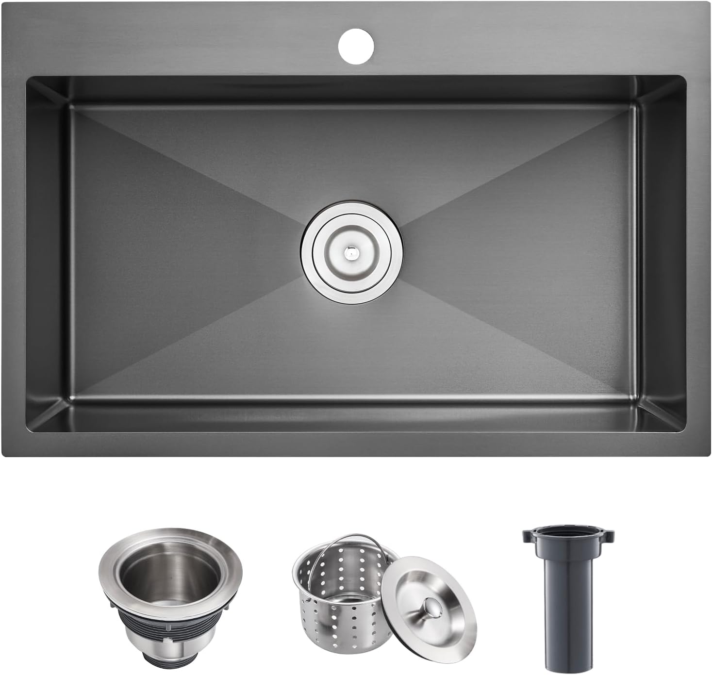 POPFLY Kitchen Sink, 28×20 Inch Drop in 18