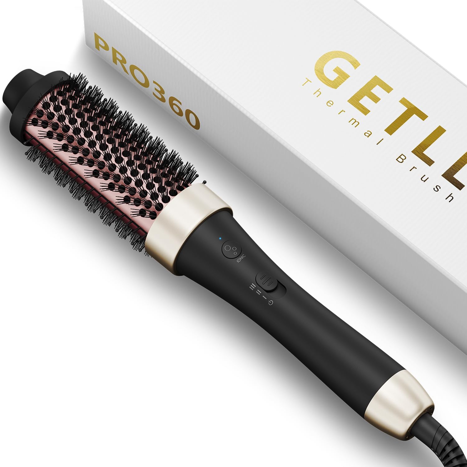 GETLL Ionic Thermal Brush Curling Iron Brush 1.5 Inch