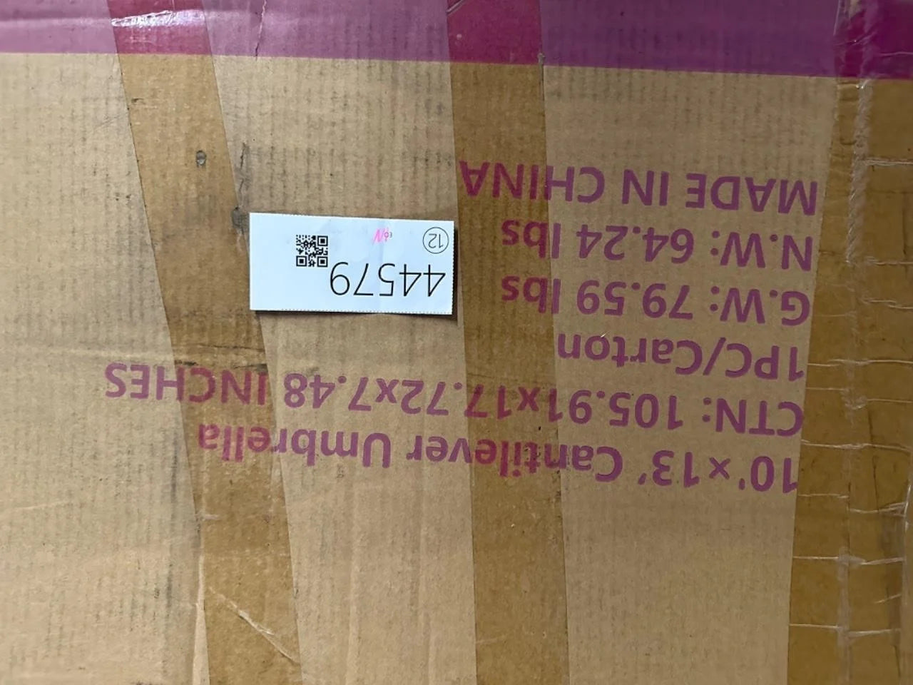 Beige 10x13 Cantilever Umbrella EN44579