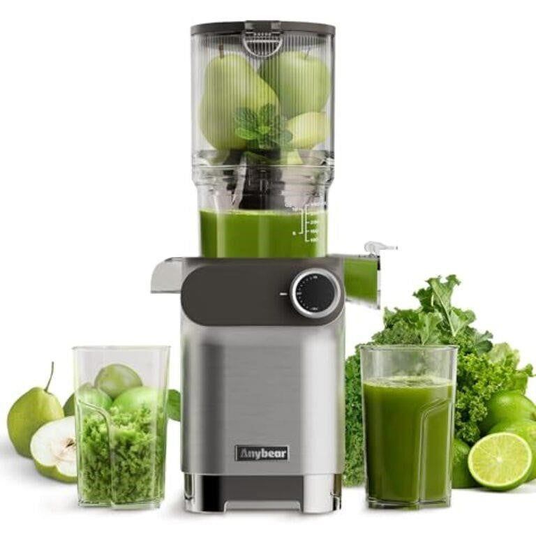 Anybear Cold Press Juicer, 200W Slow Mast