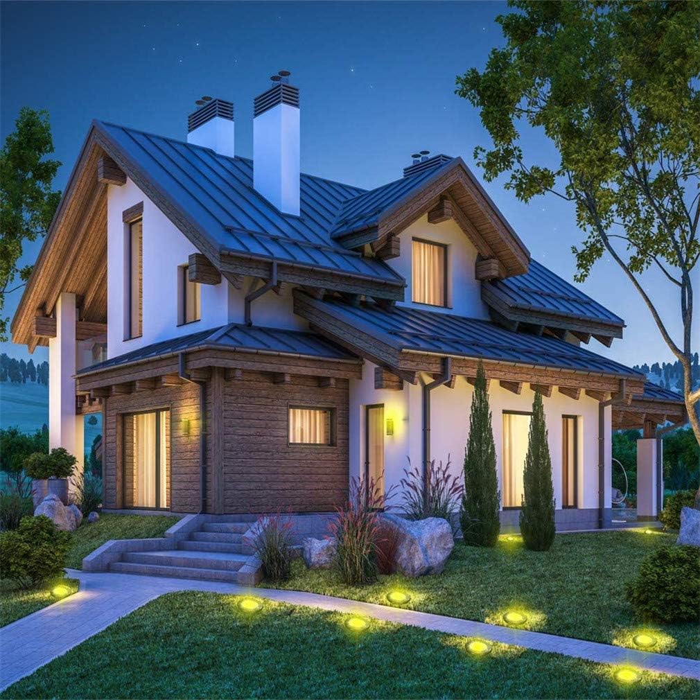 Solar Ground Lights 8 LED Waterproof