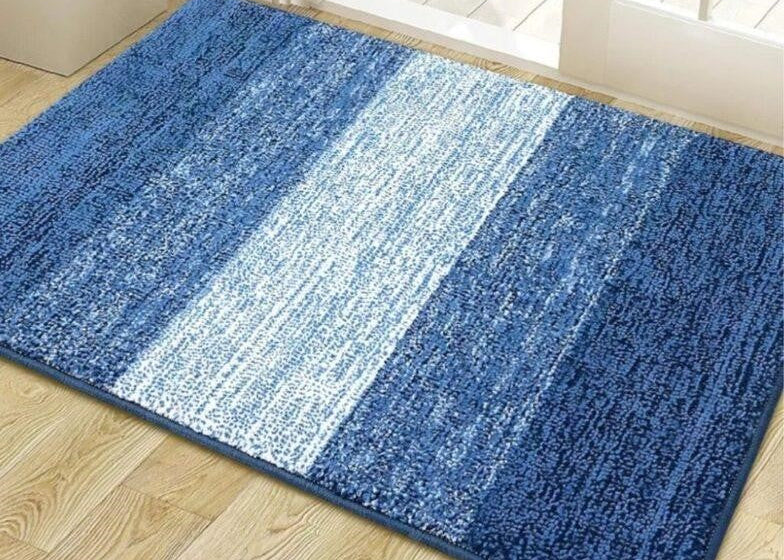 Grandaily Indoor Doormat, 24" x 36"  Mat, Navy