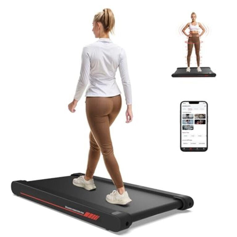 Freepi 3 in 1 Walking Vibration Pad with APP, Under Desk Treadmill RM-01, Black