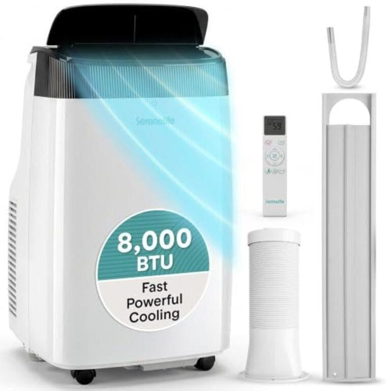 SereneLife Portable Air Conditioner- 10,000 BTU, 450 Sq. Ft. Coverage