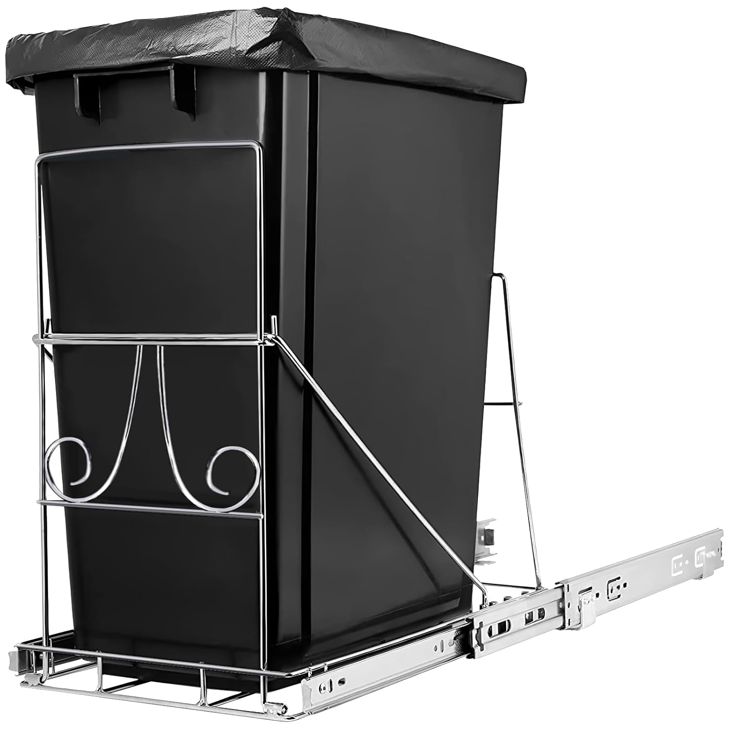 ITHWIU Pull Out Trash Can Under Cabin