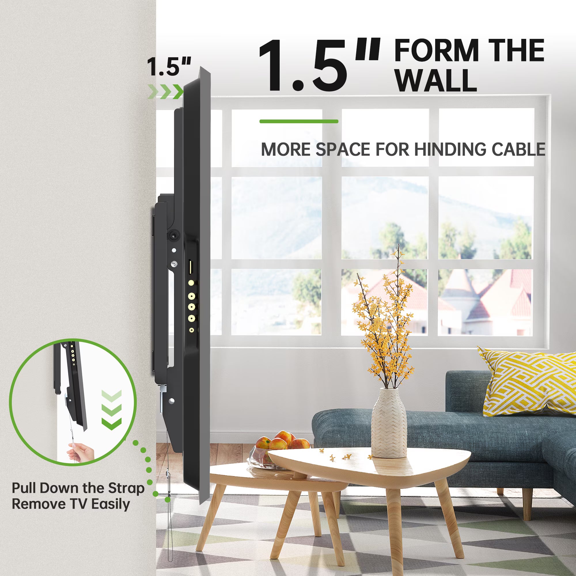 USX MOUNT Large Tilting TV Wall Mount for 37-90" TVs,