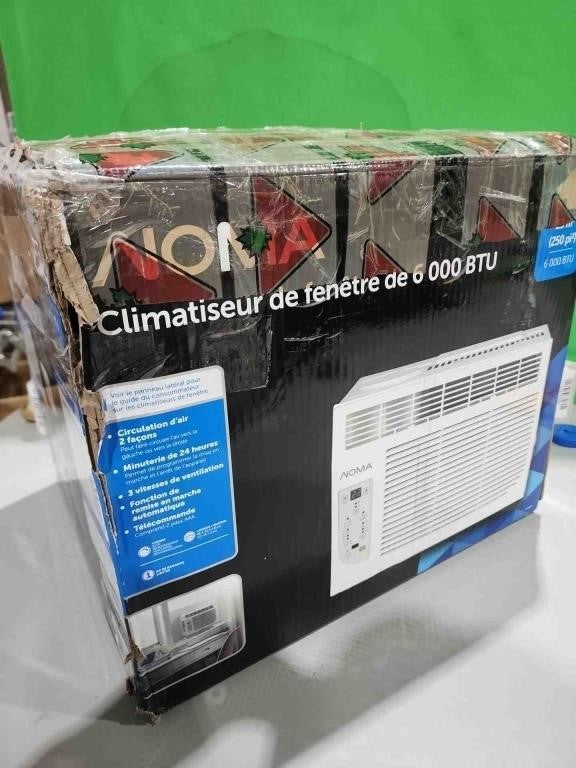 NOMA Digital 2-Way Window Air Conditioner, 6,000-BTU, White