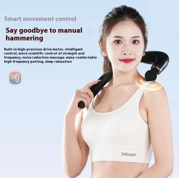 Fascial Gun Massage (Long Handheld) – Electric Deep Tissue Massager
