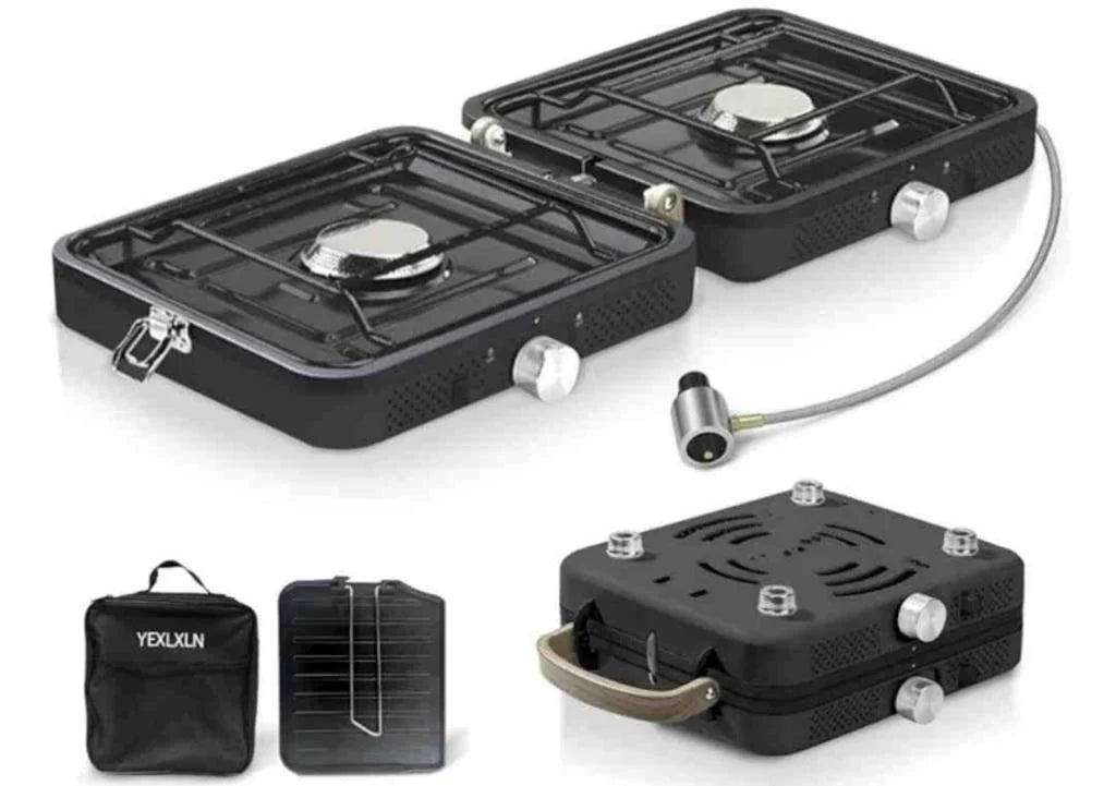 Propane 2 Burner Camping Stove with Carrying