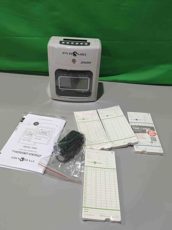 Pyramid Time Systems - Model 2500 Auto-Aligning 6 Column Time Clock Small