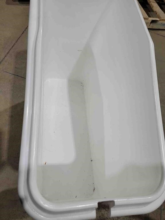 White Slant Top Ingredient Bin